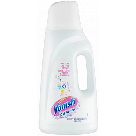 Vanish Oxi Action White tekutý odstraňovač škvŕn 20 dávok 2 l