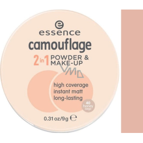 Essence Camouflage 2v1 púder a make-up 40 Honey Beige 9 g