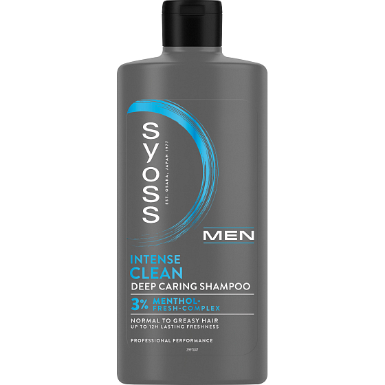 Syoss Men Clean & Cool šampon pre normálne až mastné vlasy, 440 ml