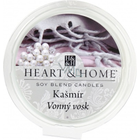 Heart & Home Kašmír Sójový prírodný voňavý vosk 27 g