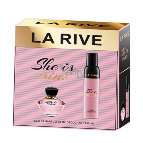 La Rive She Is Mine toaletná voda pre ženy 90 ml + dezodorant sprej 150 ml, darčeková sada
