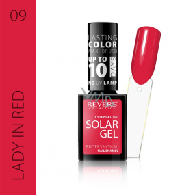 Reverz Solar Gél gélový lak na nechty 09 Lady in Red 12 ml