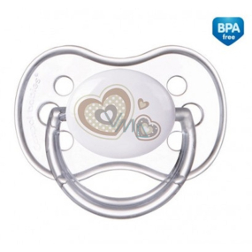 Canpol babies Newborn Baby Cumlík silikónové symetrické béžovej pre deti 0-6 mesiacov 1 kus