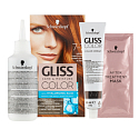 Schwarzkopf Gliss Color farba na vlasy 7-7 Medený tmavo plavý 2 x 60 ml