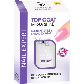 Golden Rose Nail Expert Top Coat Mega Shine krycí lak na nechty 04 11 ml