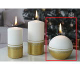 Lima Aroma línia sviečka zlatá guľa 80 mm 1 kus