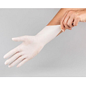 Maxter Rukavice hygienické jednorazové latexové hypoalergénne púdrované, veľkosť L, box 100 kusov