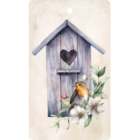 Bohemia Gifts Aromatická vonná karta Vták jemná a čistá vôňa 11 x 6,3 cm