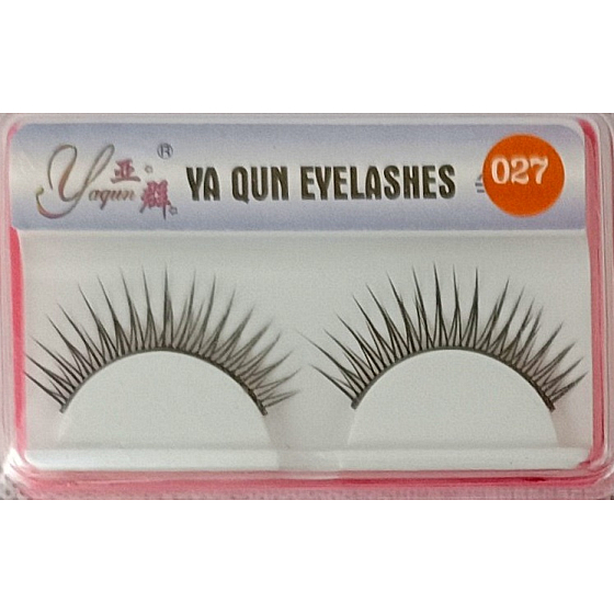EyelaShes Umelé riasy s lepidlom 027 Black 1 pár
