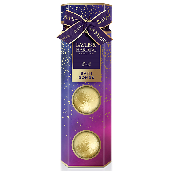 Baylis & Harding Fig and Pomegranate sparkling bath ball 3 x 100 g, kozmetická sada pre ženy