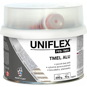 Uniflex PES-TMEL ALU tmel na pozink a ľahké kovy, 500 g Uniflex PES-TMEL ALU tmel na pozink a ľahké kovy, 500 g
