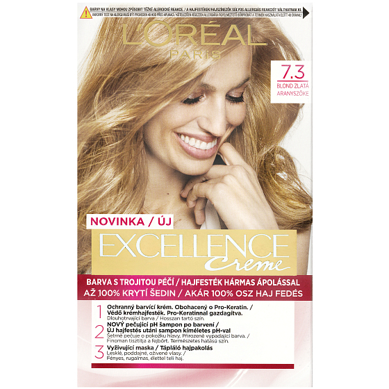 Loreal Paris Excellence farba na vlasy 7.3 Blond zlatá