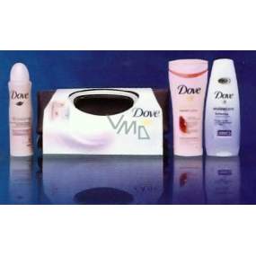 Dove Softening sprchový gél 250 ml + fialová kabelka, kozmetická sada