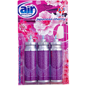 Air menłinu Japanese Cherry Happy Osviežovač náhradná náplň 3 x 15 ml sprej