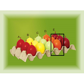 Lima Aromatické vajíčko sviečka oranžová D 40 x 60 mm 1 kus
