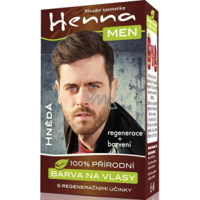 Henna Men farba na vlasy pre mužov hnedá 33 g