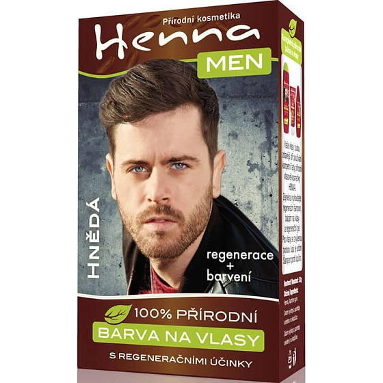 Henna Men Farba na vlasy pre mužov hnedá 33 g