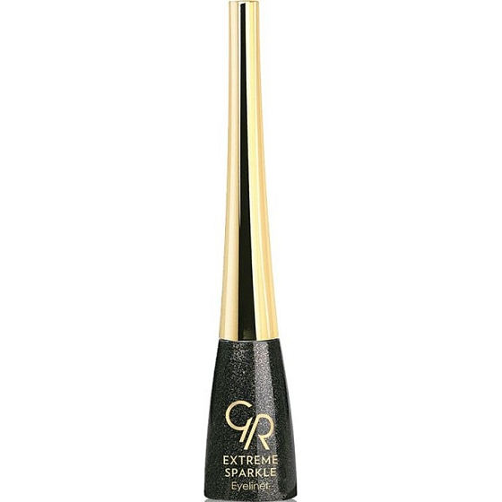 Golden Rose Extreme Sparkle Eyeliner očné linky 102 čierne 5,5 ml