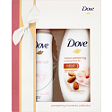Dove Purely Pampering vyživujúce sprchový gél SG 250 ml + Powder Soft antiperspirant sprej 150 ml, kozmetická sada