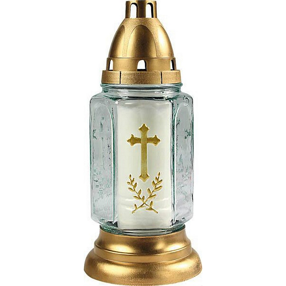 BISPOL Lampa sklenená Stredná 24 cm 3 dny 3005 biela
