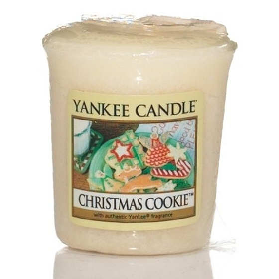Yankee Candle Christmas Cookie - Sladké pečivo vonná sviečka votívny 49 g
