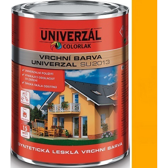 Colorlak Univerzal SU2013 syntetick lesklá vrchná farba Žltá chrómová strednej 0,35l
