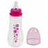 First Steps Stars 0+ dojčenská fľaša kvety, ružová 250 ml