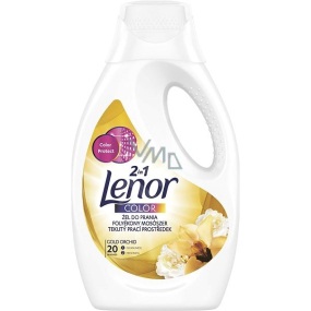 Lenor Gold Orchid vôňa vanilky, mimózy, ruží a broskýň Color 2v1 tekutý prací gél na farebné prádlo 20 dávok, 1,1 l