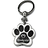Nekupto Pets prívesok na kľúče v tvare labky nemeckého ovčiaka 40 x 85 x 3 mm