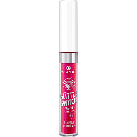 Essence Cosmic Cuties Glitter Switch tekutý rúž 02 Dazzling Pink 3 ml
