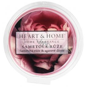 Heart & Home Zamatová ruža Sójový prírodný voňavý vosk 26 g