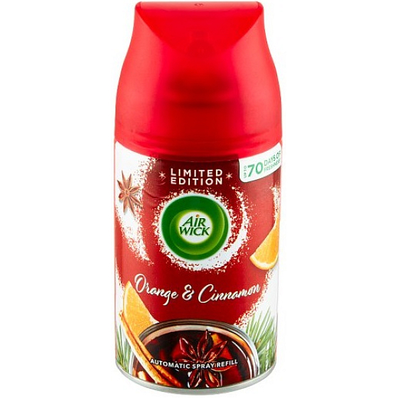Air Wick FreshMatic Esenciálne oleje Pomaranč a škorica Automatický osviežovač vzduchu Pomaranč a škorica 250 ml