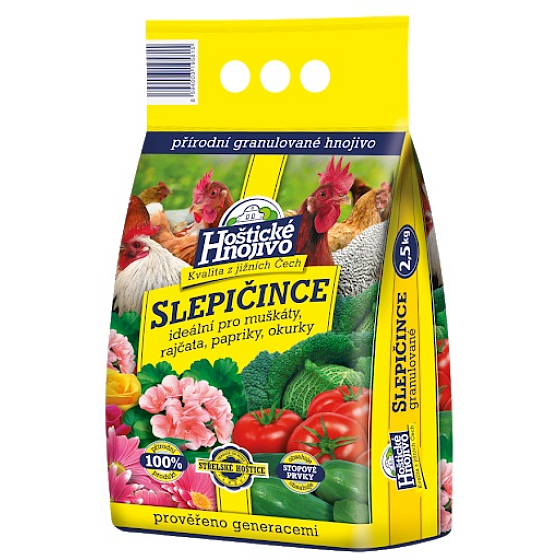 Forestina Hoštické hnojivo Slepačince granulované hnojivo 2,5 kg