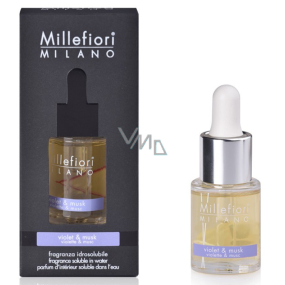 Millefiori Milano Natural Violet & Musk - Fialka a Pižmo Aróma olej 15 ml