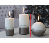 Lima Aroma línia sviečka svetlo hnedá guľa 80 mm 1 kus