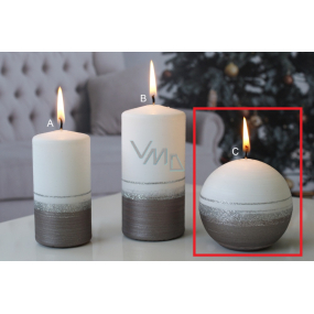Lima Aroma línia sviečka svetlo hnedá guľa 80 mm 1 kus