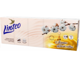 Linteo Premium hygienické vreckovky s vôňou bavlny 4-vrstvové 10 x 10 kusov