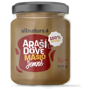 Allnature Arašidové maslo jemné 500 g