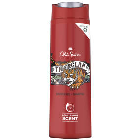 Old Spice TigerClaw 2v1 sprchový gél a šampón pre mužov 400 ml