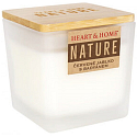 Heart & Home Nature Červené jablko s vôňou badyánu veľká sklenená sviečka, doba horenia až 40 hodín 210 g