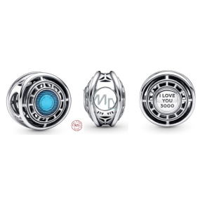 Prívesok zo striebra 925 Marvel The Avengers, Iron Man's Arc Reactor, náramok korálek