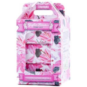 Iteritalia Pink Lily Talianske bylinné toaletné mydlo 3 x 100 g, darčeková súprava