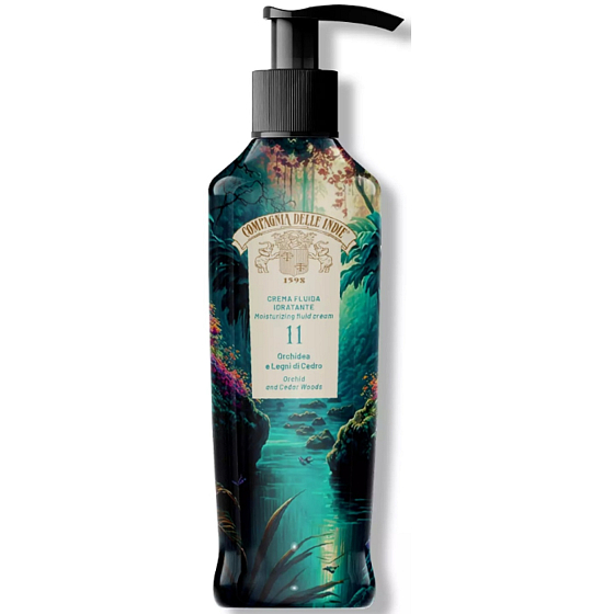 Compagnia Delle Indie 11 Orchidea a cédrové drevo Hydratačné tekuté parfumované telové mlieko 250 ml