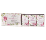 Iteritalia rastlinné toaletné mydlo Hydrangea a biely mach 3 x 125 g, darčeková súprava