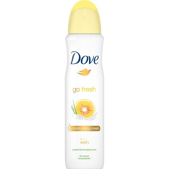 Dove Go Fresh Energize Grep & Citrónová tráva antiperspirant dezodorant sprej pre ženy 150 ml