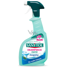 Sanytol Kúpeľne Na vodný kameň dezinfekčný čistič rozprašovač 500 ml