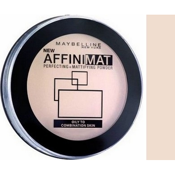 Maybelline Affinimat Perfecting & Mattifying Powder púder 10 Classic Ivory 16 g