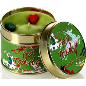 Bomb Cosmetics Horúci grog - Hot Toddy Candle Vonná prírodné, ručne vyrobená sviečka v plechovej dóze horí až 35 hodín