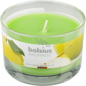 Bolsius Aromatic Green Apple - Zelené Jablko vonná sviečka v skle 90 x 65 mm 247 g doba horenia cca 30 hodín