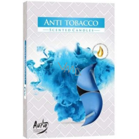 BISPOL Aura Anti Tobacco vonné vonné čajové sviečky 6 kusov